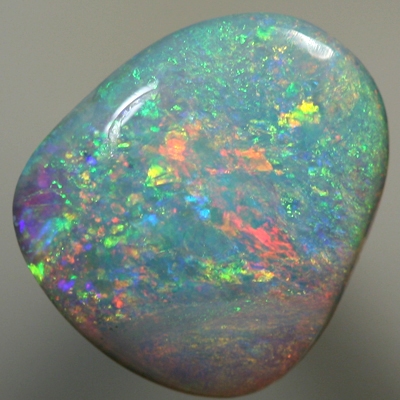 SOLID SEMI BLACK OPAL Bright orange contrasts with green over blue SEE VIDEO